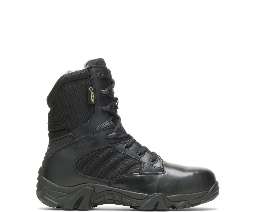 BATES BOOTS | MEN\'S GX-8 COMPOSITE TOE SIDE ZIP BOOT WITH GORE-TEX-BLACK