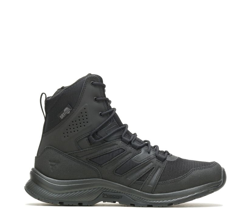 BATES BOOTS | MEN\'S RALLYFORCE TALL SIDE ZIP DRYGUARD-BLACK