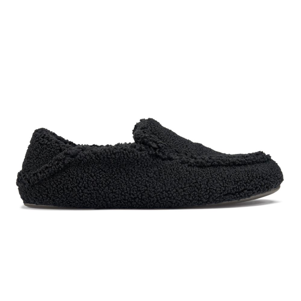 Nohea Heu Slipper Women\'s Fuzzy Slippers - Black