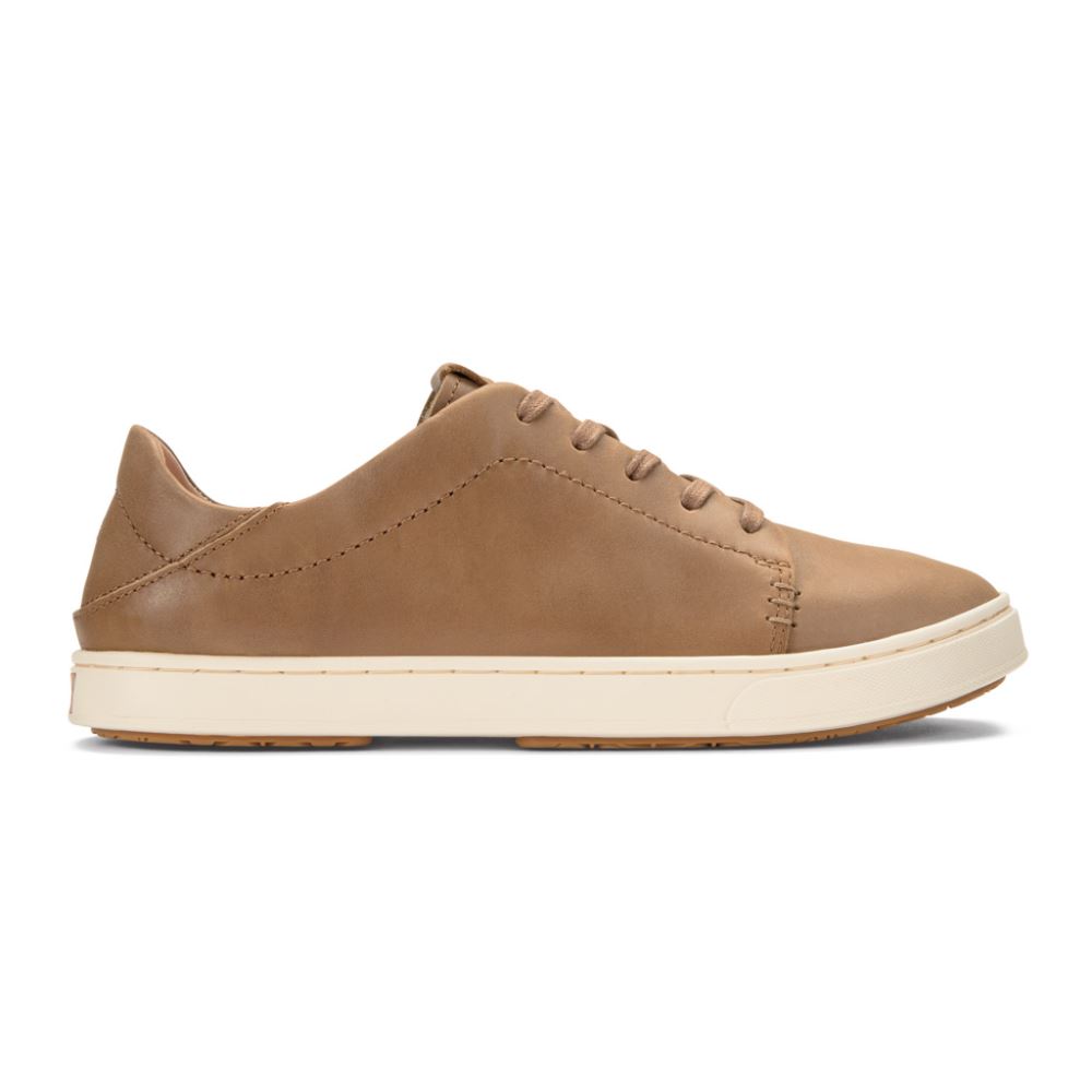 Pehuea Li 'Ili Women's Leather Sneakers - Tan