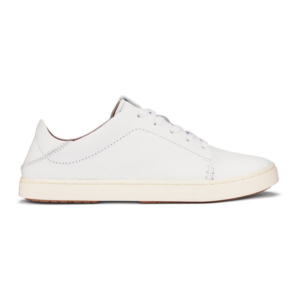 Pehuea Li 'Ili Women's Leather Sneakers - White