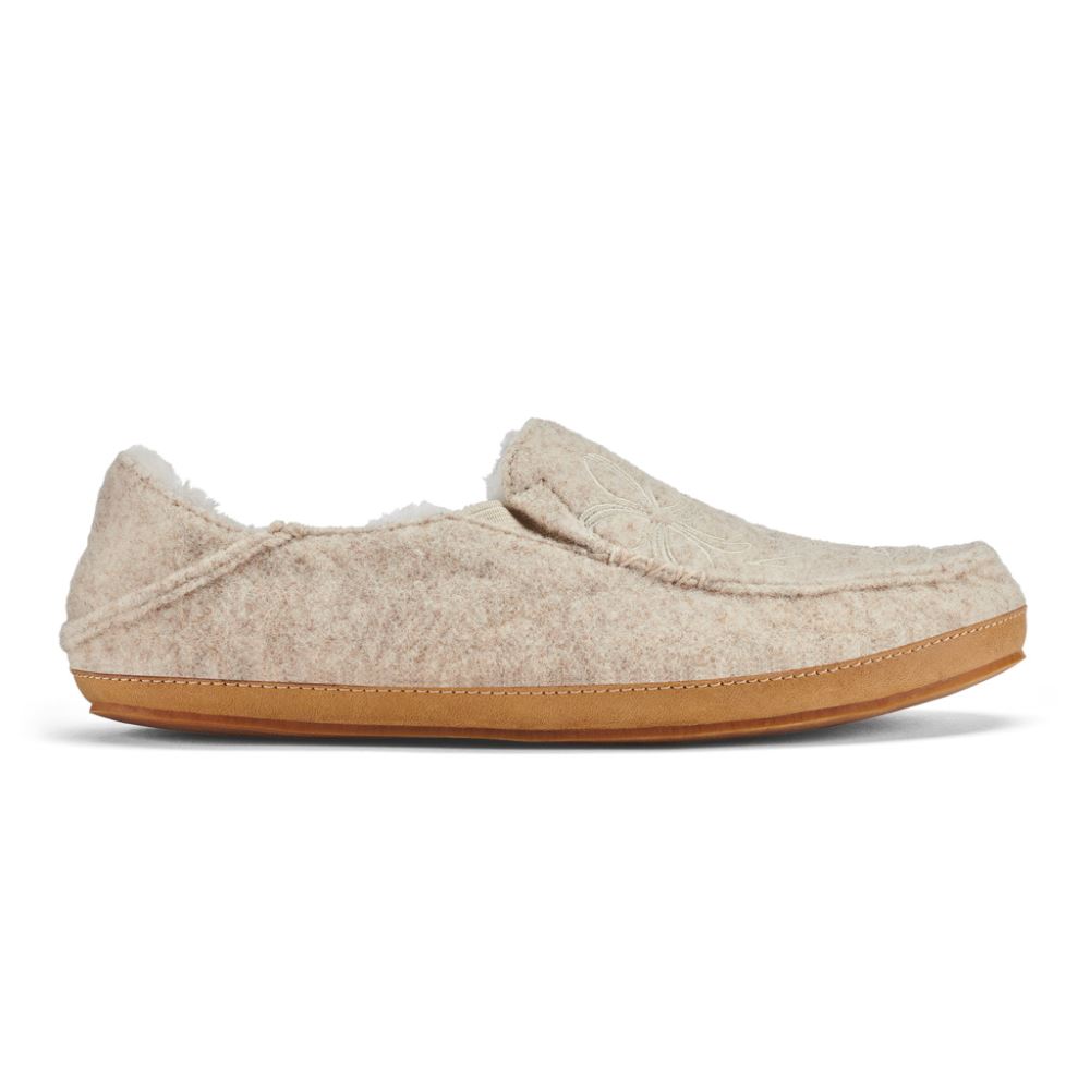 Nohea Kilohana Women\'s Wool Slippers - Tapa / Golden Sand