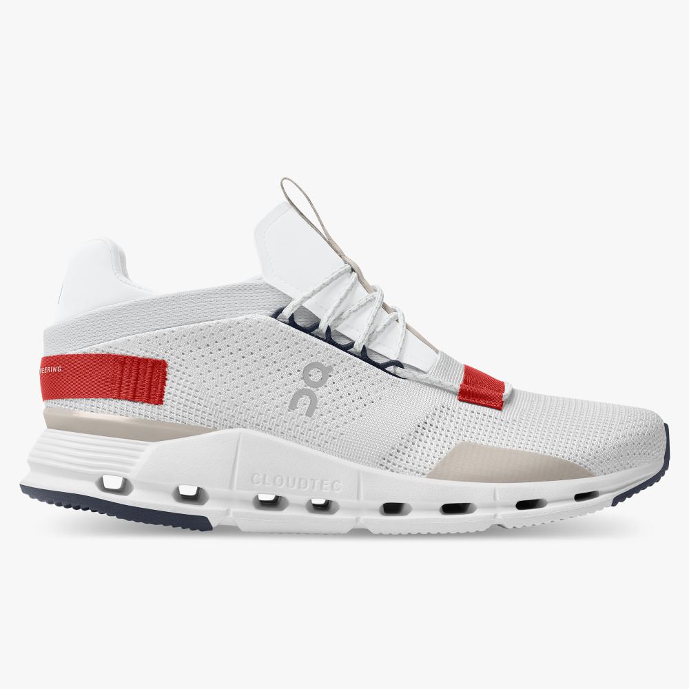 On Cloudnova - The lightweight sneaker for all-day comfort - White | Red