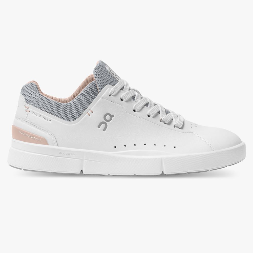 On THE ROGER Advantage: the versatile everyday sneaker - White | Rose